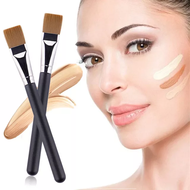 Flawless Foundation Brush Crème Liquide Poudre Maquillage Pinceaux Plats R