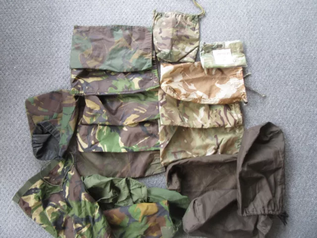 British Army / Royal Marines. MTP/Desert DPM, Basha stuff bags etc. Job lot x 18