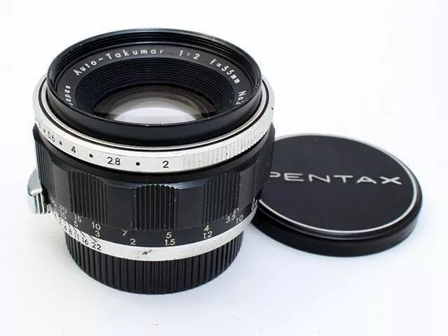 PENTAX Auto-Takumar 55mm F2 Mf Estándar Prime Lens M42 Excelente De Japón F / S