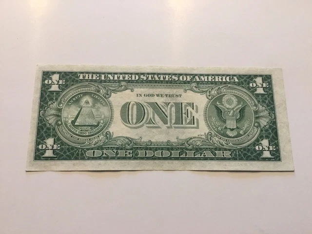 Vintage $1 1935-H Silver Certificate One Dollar Bill $1 Washington Blue Seal Vnc 3