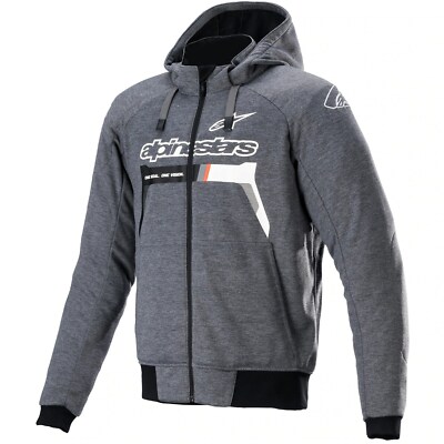 Alpinestars Alpinestars Cromo Sport Gr S Uomo Moto Hoodie Giacca Arancione-Grigio 