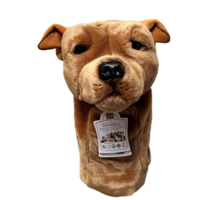 Staffy Golf Cover – Red Staffordshire Bull Terrier (Size 32cm)