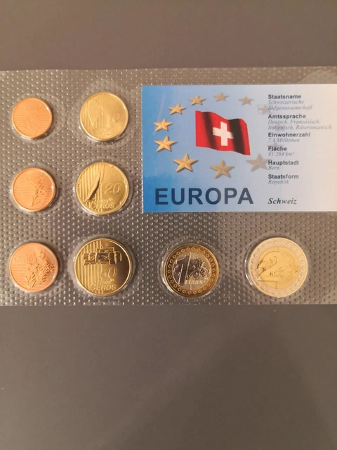 Schweiz Euro-Probe-Satz 2003 - im Noppenfolder