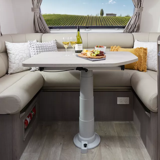 Nuova Mapa Adjustable Height Table Leg With Turn Table And Slide