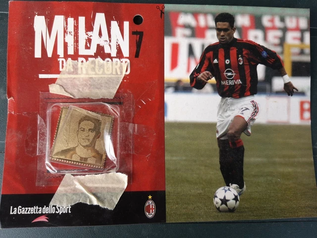 MILAN DA RECORD n°1 con lamina d'oro Shevchenko sealed Gazzetta dello
