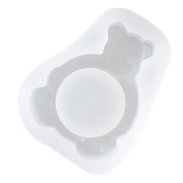 resin Silikon Kerze Halter Form Bär Harz Form Harz Kerze Tablett Form Leuchter F