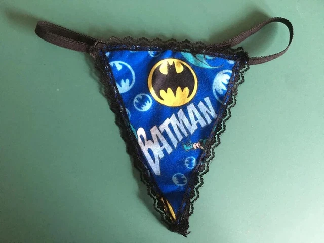 sexy bat lingerie SEXY WOMEN'S SUPERHERO Batman Cartoon Thong Underwear G-string Panties  Lingerie $3.25