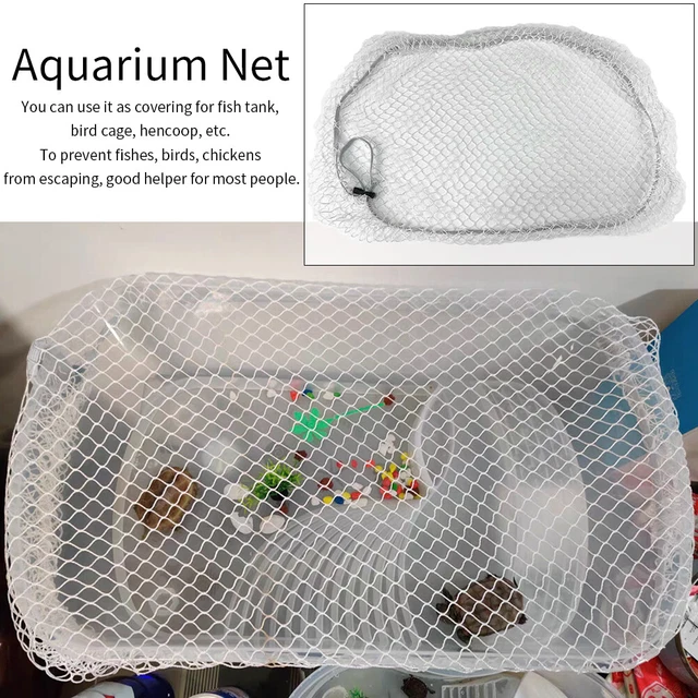 Catch Elastic Bands Anti Jumping Nylon Fish Tank Fine Mesh Aquarium Net Turtle