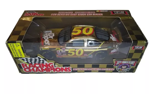 Racing Champions 50th Anniversary #50 Mark Green Dr Pepper Gold Chrome 1:24 1998