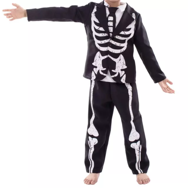 Costume de cosplay, costume de squelette d'Halloween pour garçons, costumes
