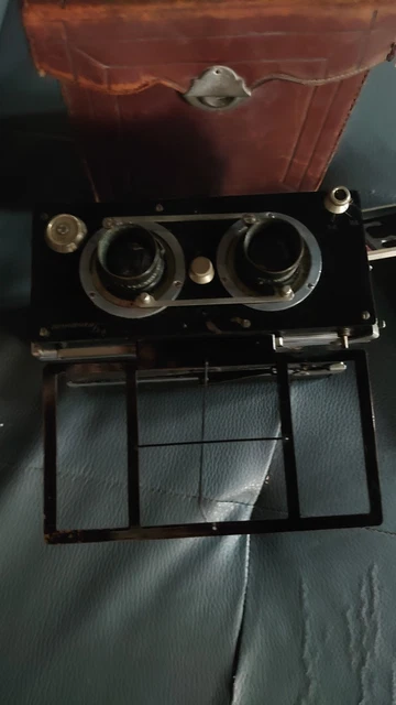 Trépied Bilora Stabilo Vintage + étui Cuir - Pour Appareil Photo Ancien