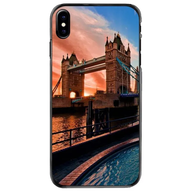 Black Hard Phone case for apple iphone 7 7S Tower Bridge of London UK cover
