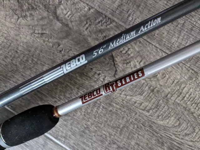 2 ZEBCO MED. Action, 2-Piece Casting rods - Rhino Indestructible ZR-33 &  404 $83.00 - PicClick