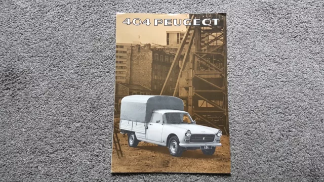 Peugeot 404 Pick Up Sales Brochure 1978-