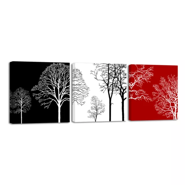 Modern Abstract Canvas Print Home Wall Art Decor Painting Picture Trees Framed
