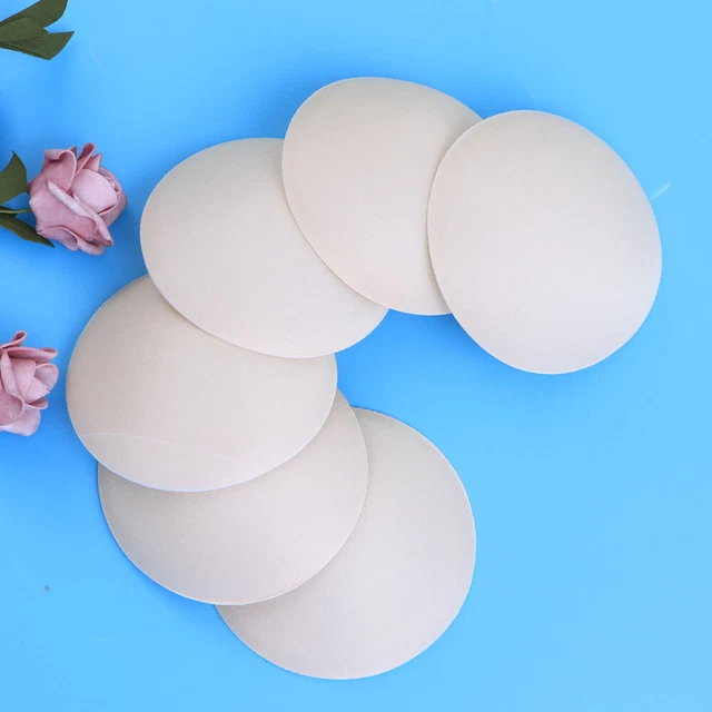 3 Pairs Bra Pads Pushup Superior Sponge Bra Cup Insert Pad Push Up 90L (White)