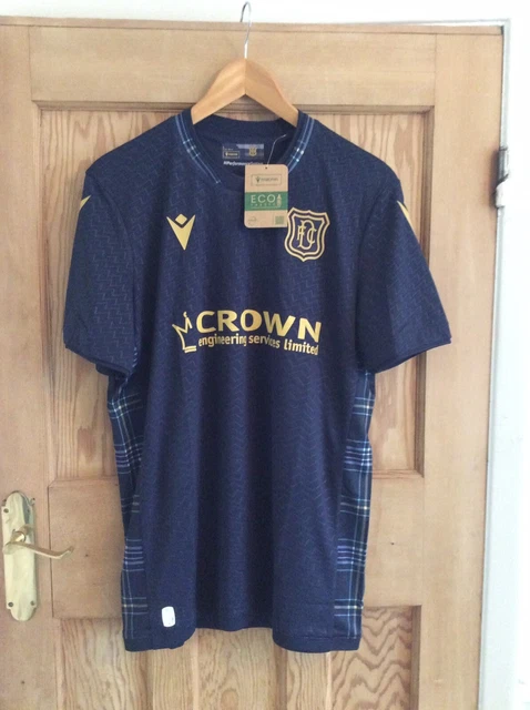 Macron Mens Dundee F.c 23/24 Home Shirt Navy/gold Size Xl  Bnwt