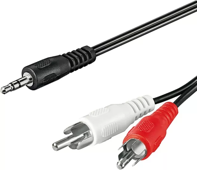 Klinke Cinch Kabel AUX Audio 3,5mm Stecker Stereo Kopfhörer Klinkenkabel RCA