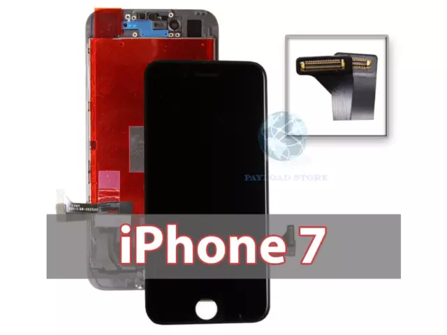 Lcd Display Per Apple Iphone 7 Nero Touch Screen Frame Vetro Schermo Retina