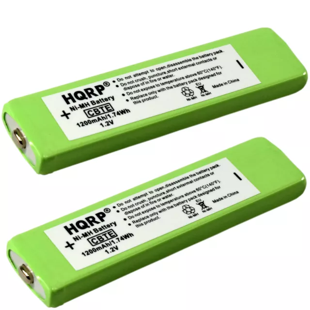 2-Pack 1200 mAh HQRP Battery for SONY Series CD MD MP3 / NC-5WM, NC-6WM, NH-14WM