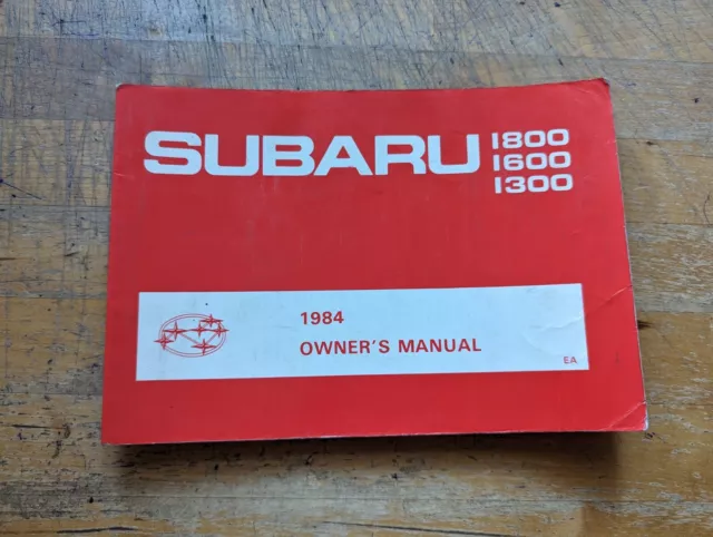 1984 Subaru 1800, 160p, & 1300 Owners Manual