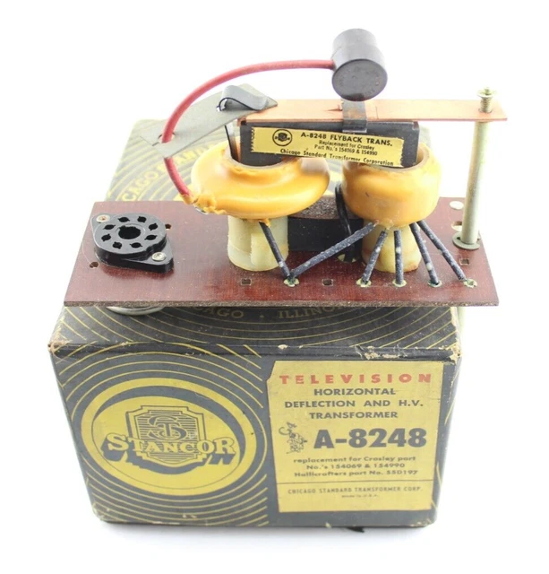 STANCOR A-8248 TELEVISION Horizontal Deflection HV Transformer Crosley ...
