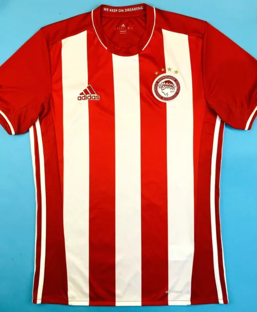 Adidas OLYMPIACOS 2016/17 S Home Football Shirt Soccer Jersey Piraeus Top Kit