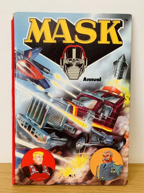 Vintage MASK Annual 1986 Retro Children's Annual Kenner Parker Toys KPT Uncut