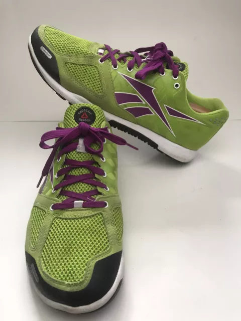 Reebok Womens Nano ZRX TR Training Shoes Lime Green 9.5 Crossfit Sneakers 2