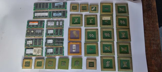 0,51 kg PC CPU RAM Schrott für Bastler oder Goldgewinnung