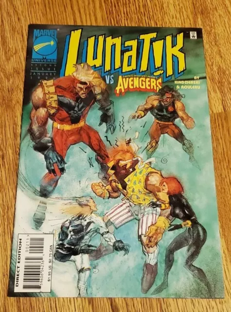 Vintage 1996 Marvel Comics Lunatik VS Avengers Issue# 2 Direct Edition Comic