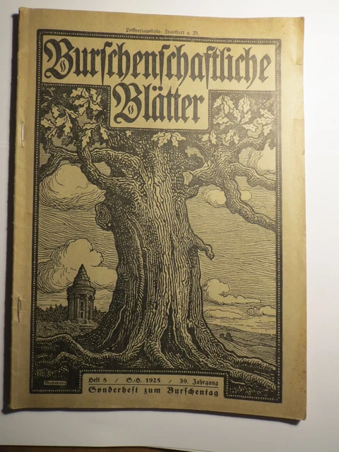 BURSCHENSCHAFTLICHE BLÄTTER SONDERHEFT Burschentag 1925 Deutsche