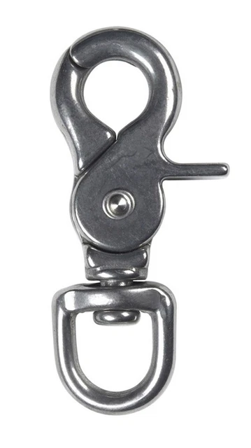 Campbell T7631704 Polished Round Swivel Eye Trigger Snap 1/2 in. (Pack of 10)