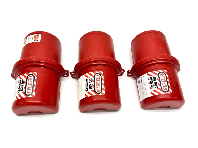 Master Lock 488 Safety Series Plug Lockout Cover LOT OF 3