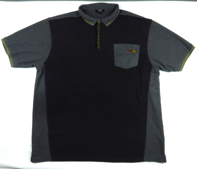 McDonalds Crew Member Uniform Polo Shirt Size 3XL Grey by Timeless Elements