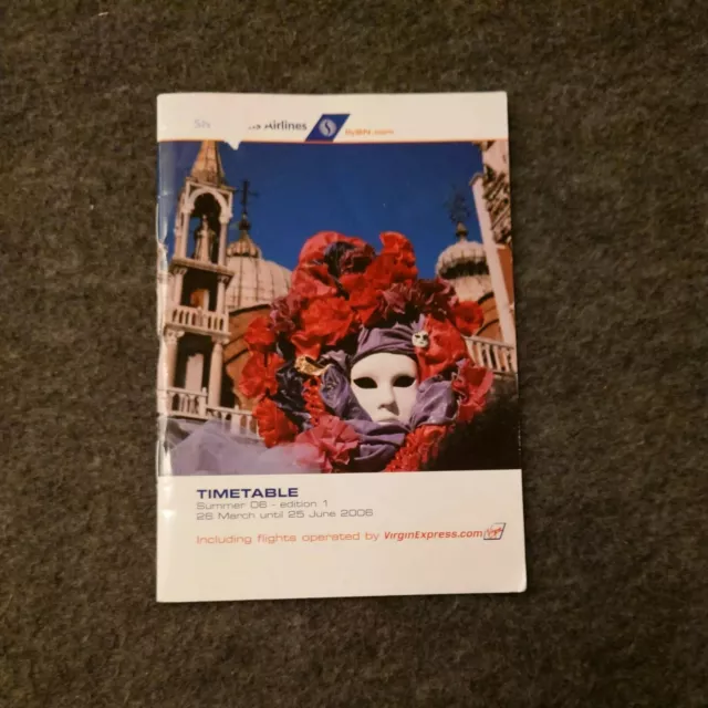 SN Brussels Airlines / Virgin Express Timetable Summer 2006 Edition 1