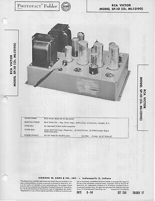 1954 PHOTOFACT General Electric Pre-Amplifier Model A1-200 Manual #617 