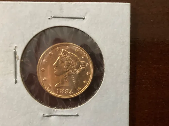1894 US Liberty Gold Half Eagle $5