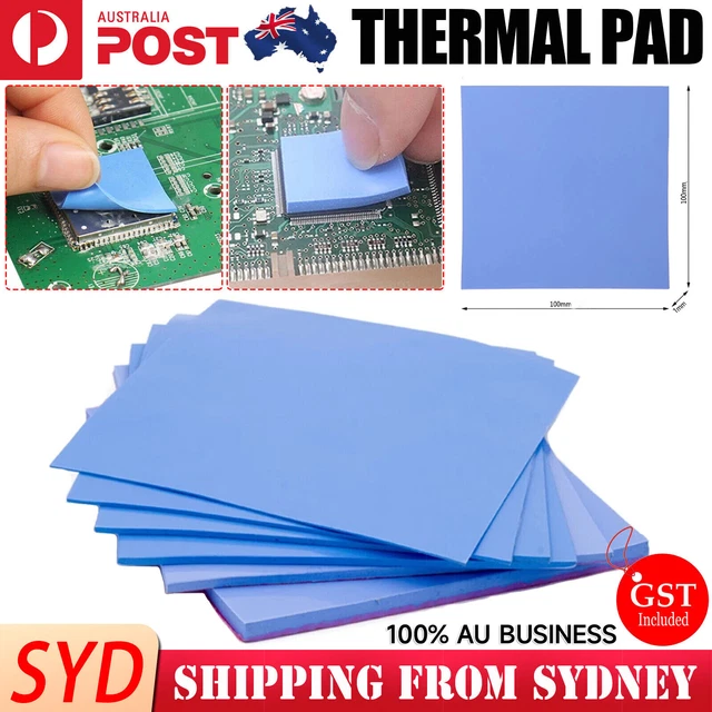 THERMAL PAD GPU CPU Heatsink Cooling Conductive Silicone 100mm x100mm
