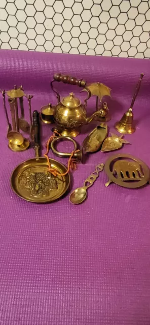 job lot brass ware, various