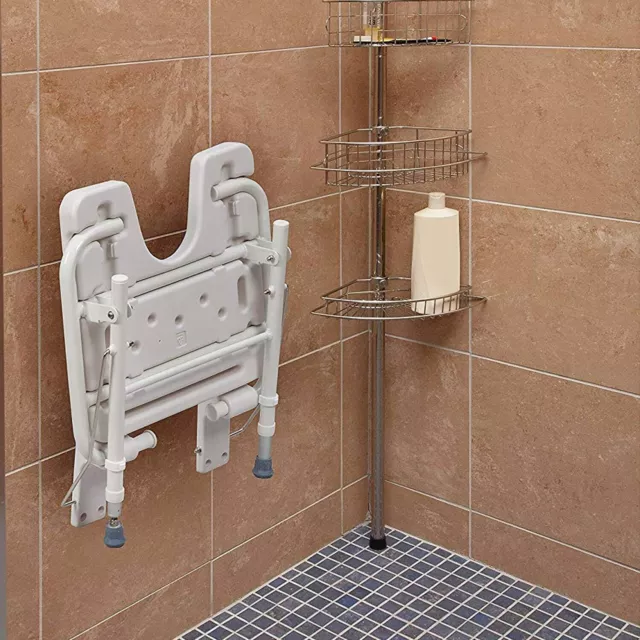 Folding Shower Seat Wall Mount Flip Bath Medical Assist Handicapped Safety Chair