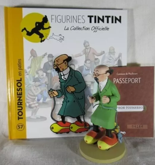 Figurine Tintin Collection Officielle - Tournesol en patins n°57