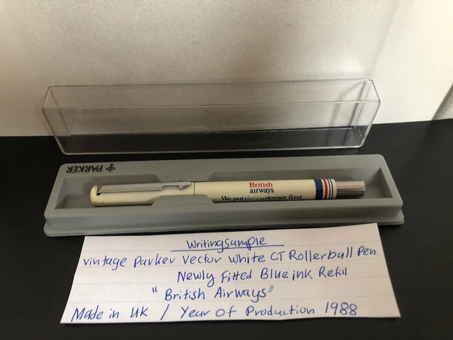 Stylo Parker Vector Rollerball Vintage 1995 - Édition Belfast Development Office - Rare