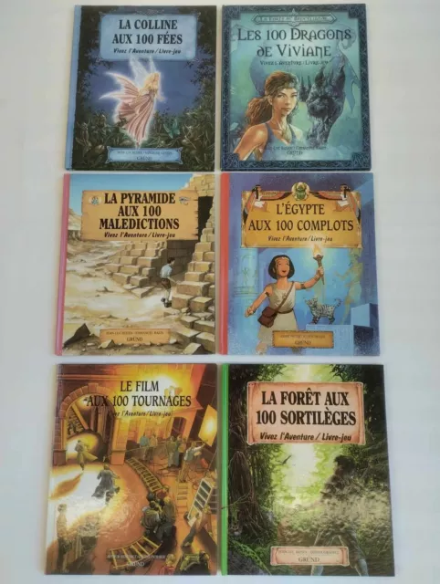 Lot de 6 livres VIVEZ L AVENTURE / LIVRE-JEU /GRUND (lot n°2)