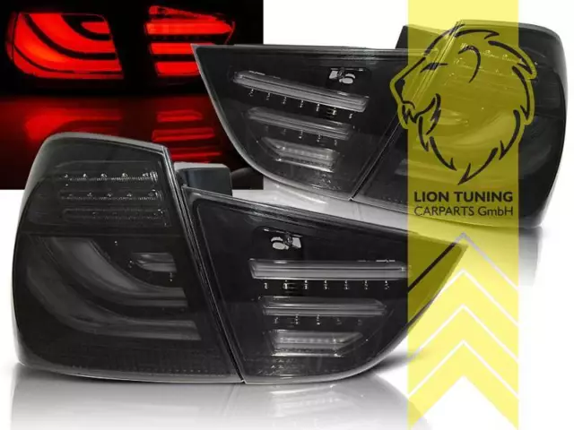 Light Bar LED Rückleuchten Heckleuchten für BMW E90 LCI Limousine schwarz smoke