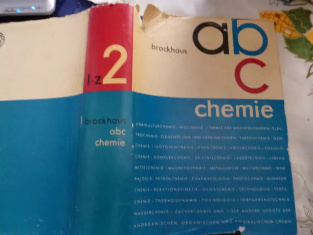 Chemie Brockhaus abc - Buch geht ab Buchstabe " L - Z " Auflage 1965 gebraucht