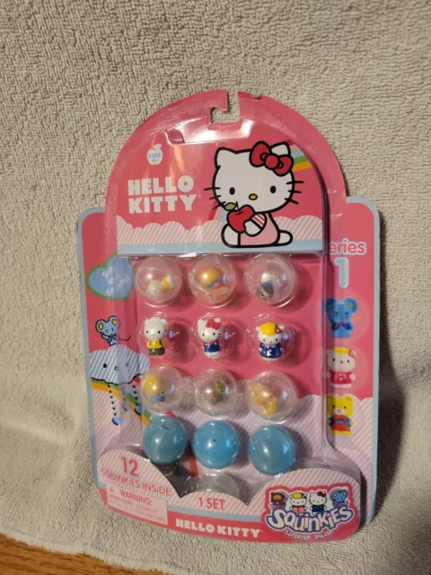 Hello Kitty SQUINKIES Series 1 SET of 12 NEW in Package 2011 Blip Toys