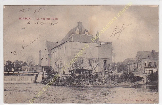 CPA 02500 Hirson La View Of Bridges Edit Bonna Basuvaux ca1904