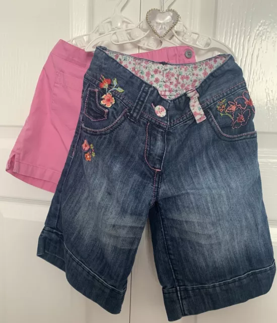 Two Pairs Of Girls Next Shorts Age 4-5 Years