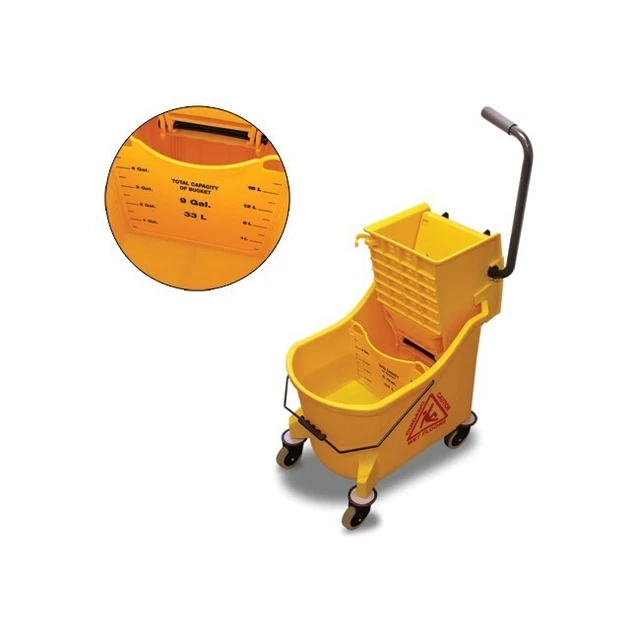 Readi-Clean Bucket/Wringer, Yellow, 1/Case